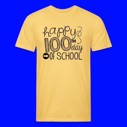 Happy 100th Day of School Arrows Teacher T-shirt - Unisex Poly/Cotton T-Shirt
