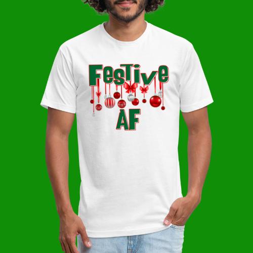 Festive AF - Men’s Fitted Poly/Cotton T-Shirt