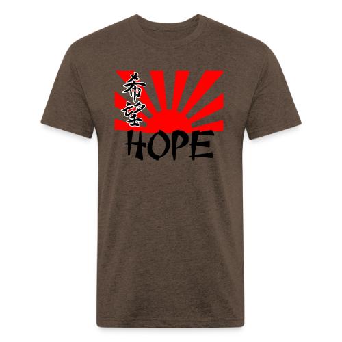 Rising Sun Hope Women's - Men’s Fitted Poly/Cotton T-Shirt