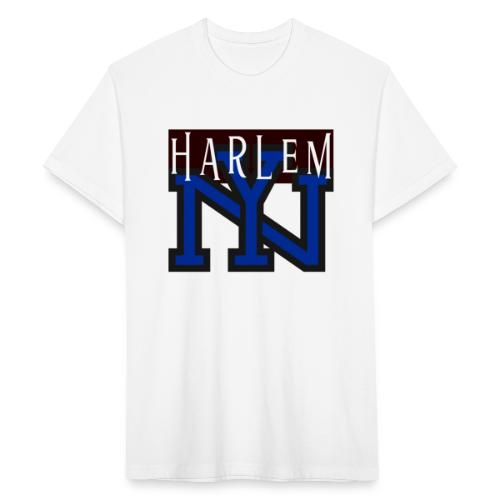 Sporty Harlem NY - Fitted Cotton/Poly T-Shirt by Next Level