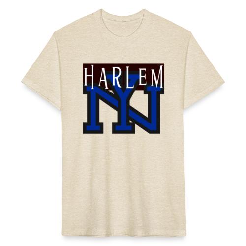 Sporty Harlem NY - Fitted Cotton/Poly T-Shirt by Next Level