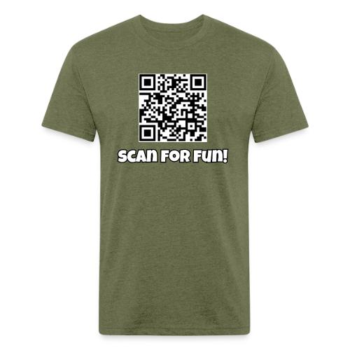 Morgan And Hudson's Fun QR Code - Unisex Poly/Cotton T-Shirt