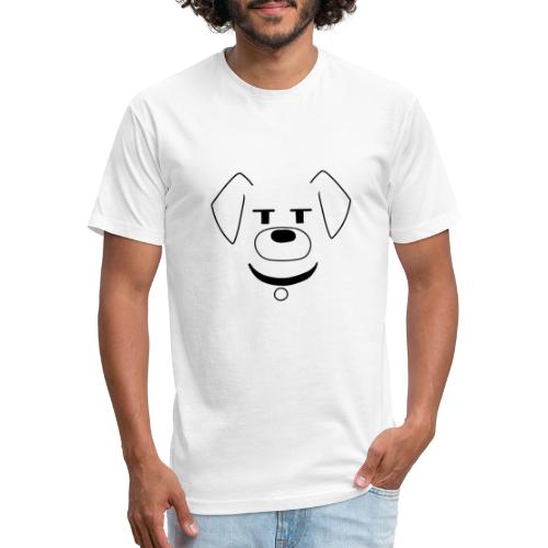 dog with non-pointy ears - Men’s Fitted Poly/Cotton T-Shirt