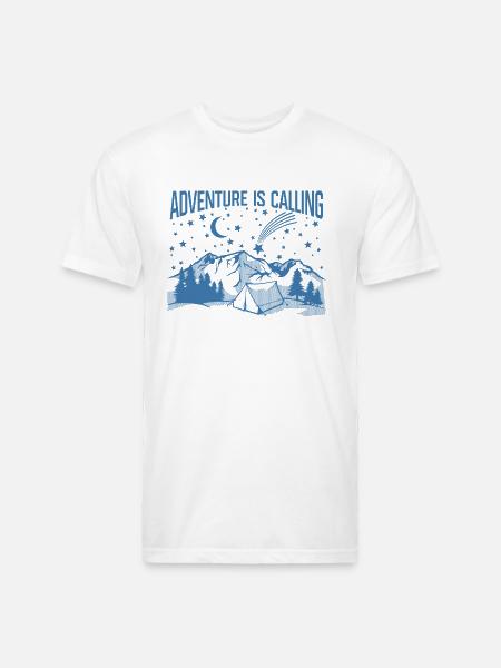 Adventure is calling. - Unisex Poly/Cotton T-Shirt - white