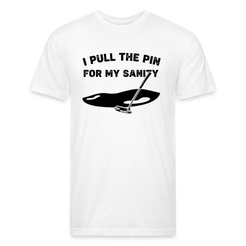 I Pull The Pin For My Sanity - Golf Gag Gift Tee - Unisex Poly/Cotton T-Shirt