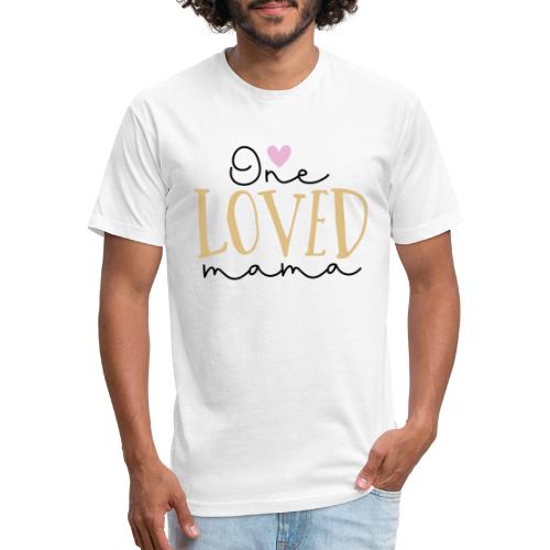 One Loved Mom | Mom And Son T-Shirt - Fitted Cotton/Poly T-Shirt by Next Level