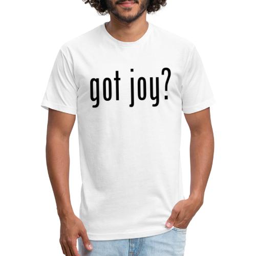 got joy? black - Men’s Fitted Poly/Cotton T-Shirt