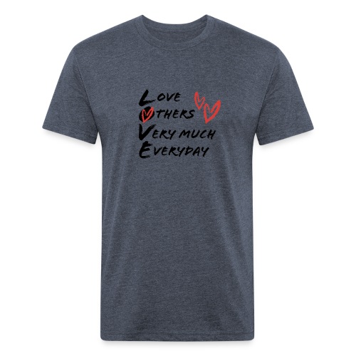 L.O.V.E Show Original Genuine Merchandise - Men’s Fitted Poly/Cotton T-Shirt