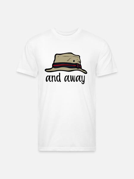 And Away - Unisex Poly/Cotton T-Shirt - white