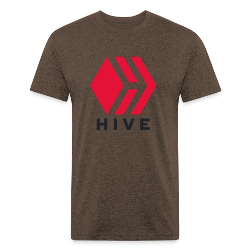 Hive Text - Fitted Cotton/Poly T-Shirt by Next Level