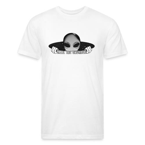 Coming Through Clear - Carl the Crusher - Men’s Fitted Poly/Cotton T-Shirt