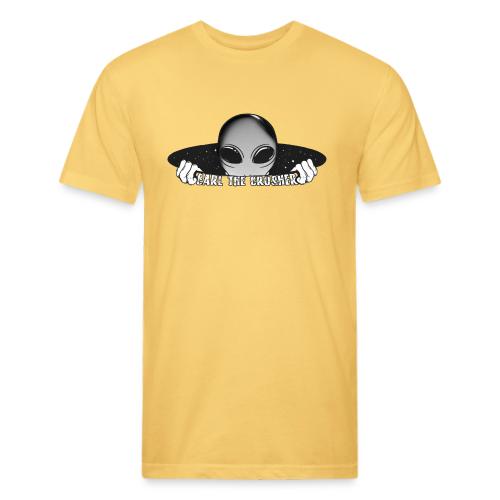 Coming Through Clear - Carl the Crusher - Men’s Fitted Poly/Cotton T-Shirt