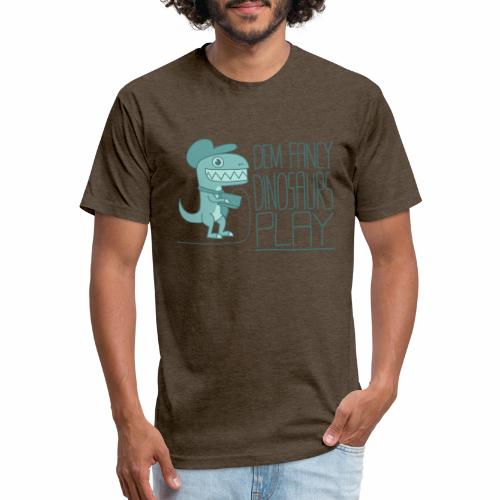 Dem Fancy Games transparent - Men’s Fitted Poly/Cotton T-Shirt
