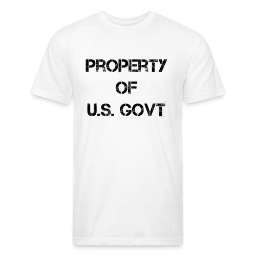 PROPERTY OF U.S. GOVT, black captureit - Unisex Poly/Cotton T-Shirt