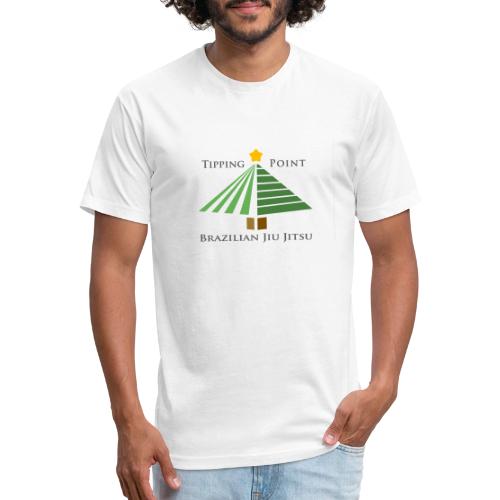 Tipping Point Xmas Tree - Men’s Fitted Poly/Cotton T-Shirt