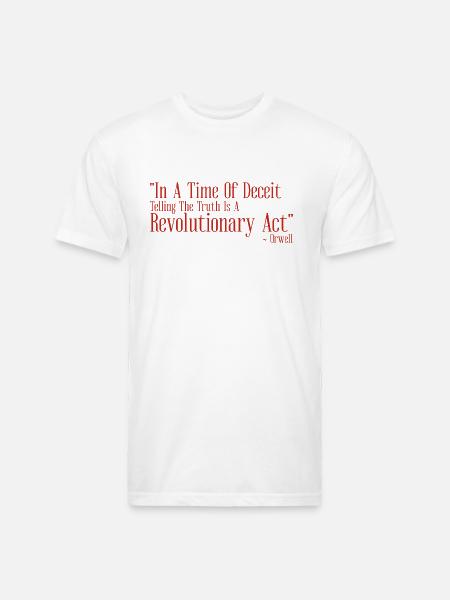 In A Time Of Deceit - Unisex Poly/Cotton T-Shirt - white