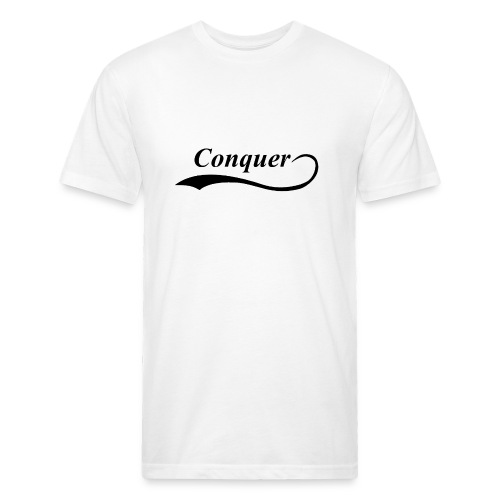 Conquer Baseball T-Shirt - Men’s Fitted Poly/Cotton T-Shirt
