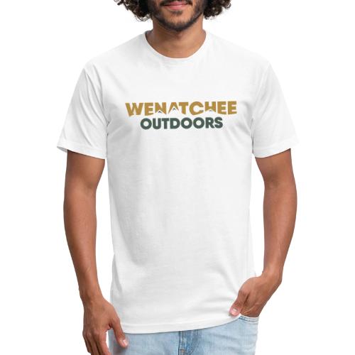 Wenatchee Outdoors Logo (dark) - Men’s Fitted Poly/Cotton T-Shirt