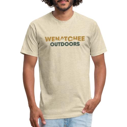 Wenatchee Outdoors Logo (dark) - Men’s Fitted Poly/Cotton T-Shirt