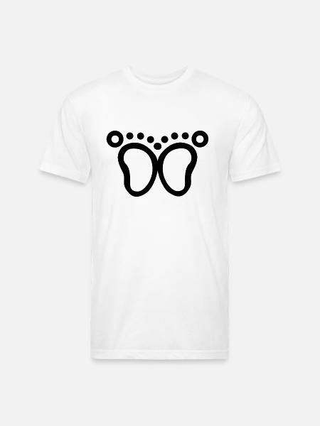 Foot - Unisex Poly/Cotton T-Shirt - white