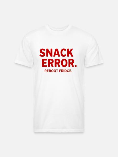 Snack Error - Unisex Poly/Cotton T-Shirt - white