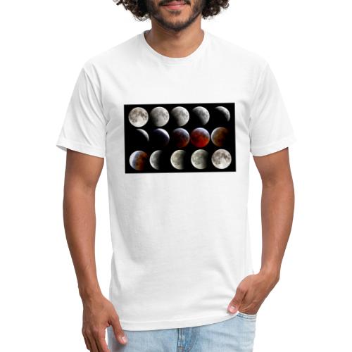 Lunar Eclipse Progression - Men’s Fitted Poly/Cotton T-Shirt