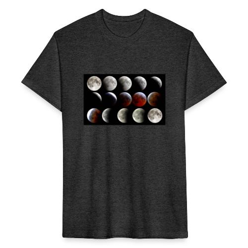 Lunar Eclipse Progression - Fitted Cotton/Poly T-Shirt by Next Level