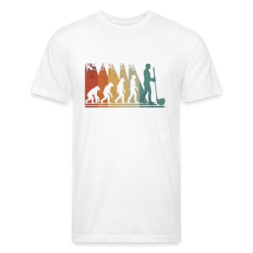Evolution of Golf - Golf Dad Gift Tee for Men - Unisex Poly/Cotton T-Shirt