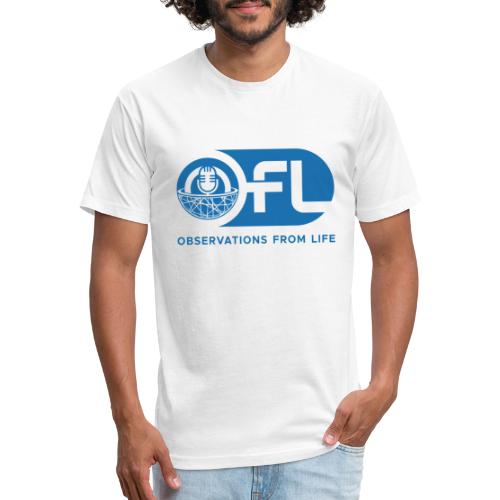 Observations from Life Logo - Men’s Fitted Poly/Cotton T-Shirt