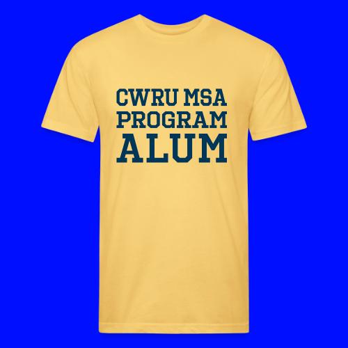 CWRU MSA Program Alum - Men’s Fitted Poly/Cotton T-Shirt