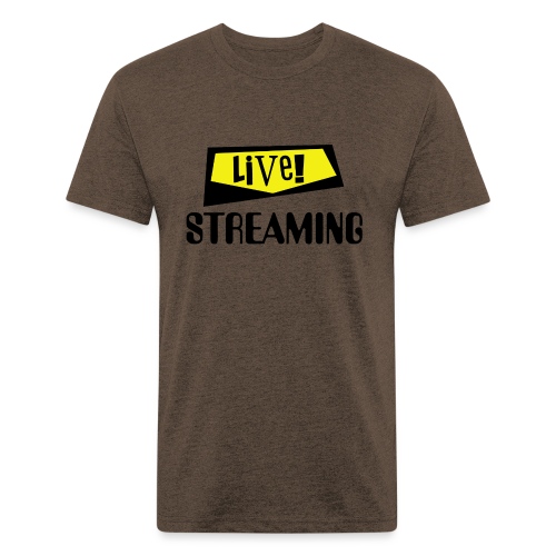 Live Streaming - Men’s Fitted Poly/Cotton T-Shirt