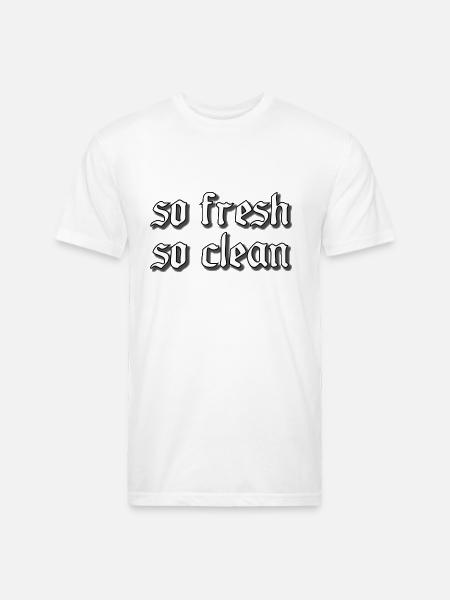 So Fresh So Clean - Unisex Poly/Cotton T-Shirt - white