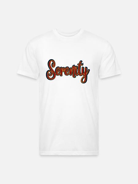 Serenity - Unisex Poly/Cotton T-Shirt - white