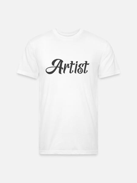 Artist (Black) - Unisex Poly/Cotton T-Shirt - white