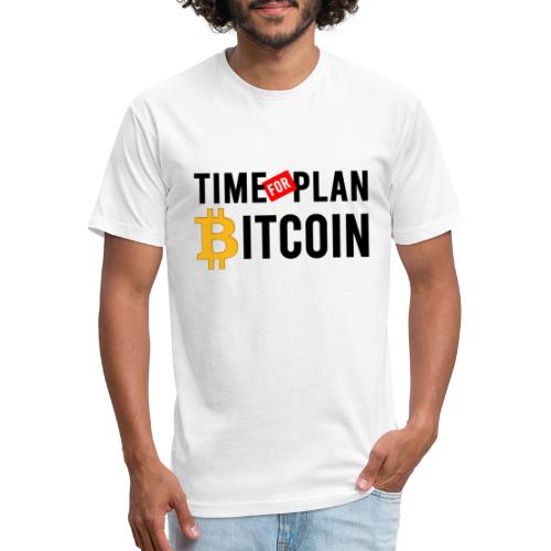 The Art Of BITCOIN SHIRT STYLE - Fitted Cotton/Poly T-Shirt by Next Level
