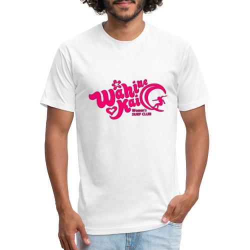 Wahine Kai Logo pink - Men’s Fitted Poly/Cotton T-Shirt