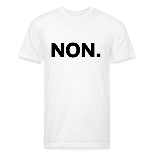 NO - Men’s Fitted Poly/Cotton T-Shirt