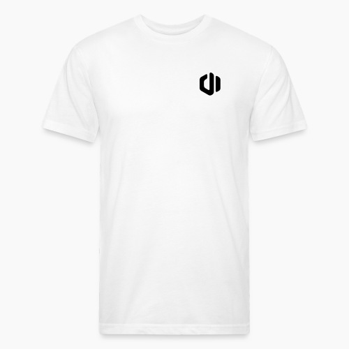 Decimated Icon White - Men’s Fitted Poly/Cotton T-Shirt