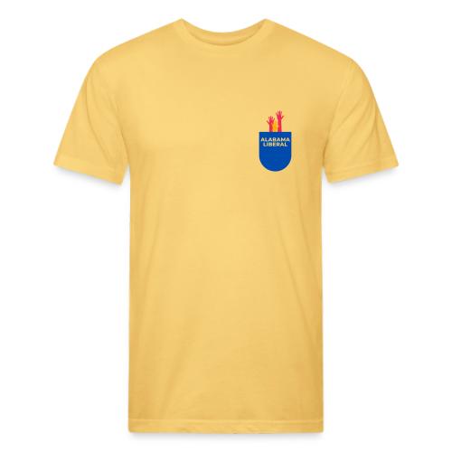 Blue in a red state - pocket - Unisex Poly/Cotton T-Shirt