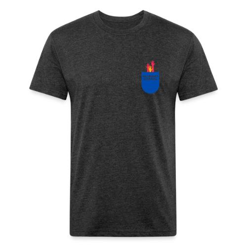 Blue in a red state - pocket - Unisex Poly/Cotton T-Shirt