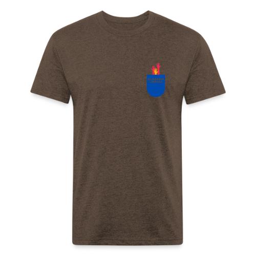 Blue in a red state - pocket - Unisex Poly/Cotton T-Shirt