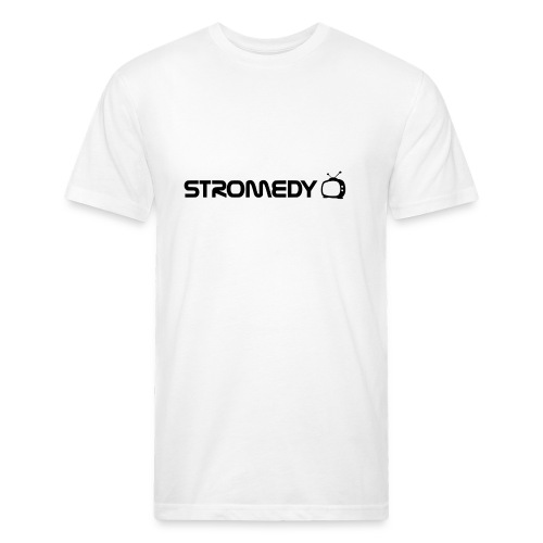 White Stromedy T-Shirt - Men’s Fitted Poly/Cotton T-Shirt