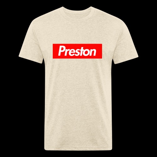 RealPrestonGamez Supreme Box - Men’s Fitted Poly/Cotton T-Shirt