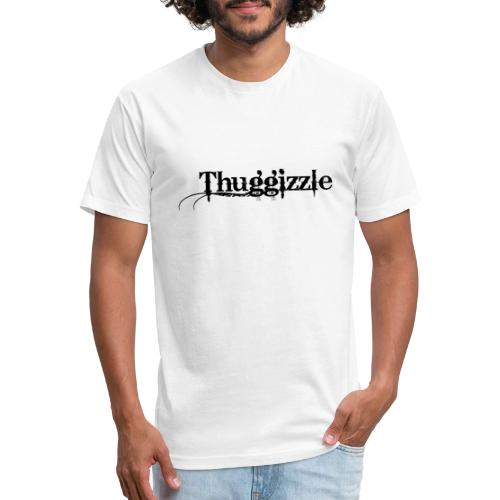 Thuggizzle -Black - Men’s Fitted Poly/Cotton T-Shirt