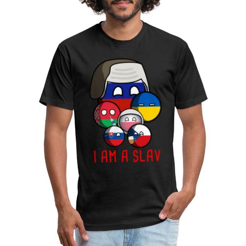 I am a Slav! Countryball - Men’s Fitted Poly/Cotton T-Shirt