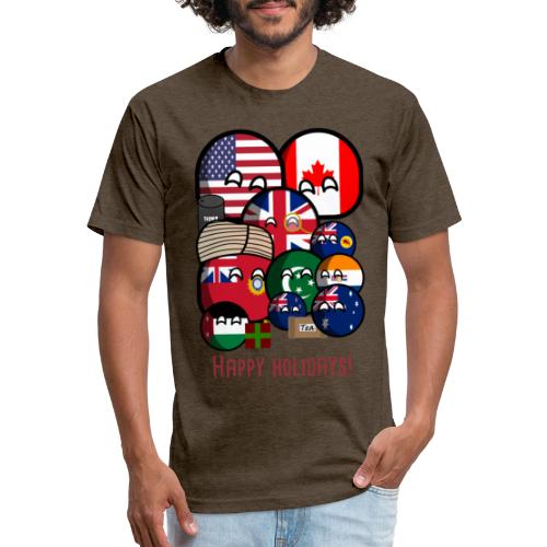 Happy holidays! - Men’s Fitted Poly/Cotton T-Shirt