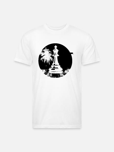 Chess Piece - Unisex Poly/Cotton T-Shirt - white