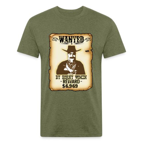 Cowboy Ox-Mad Wanted Poster! - Unisex Poly/Cotton T-Shirt
