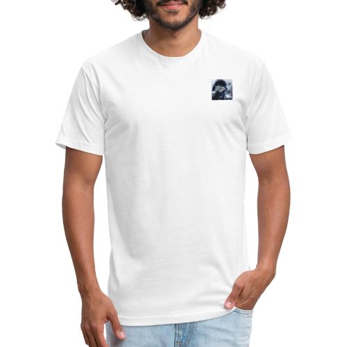 something - Men’s Fitted Poly/Cotton T-Shirt