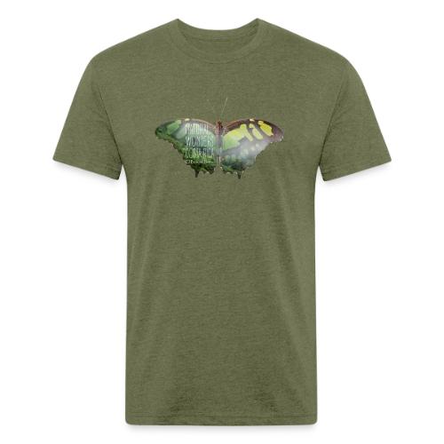 Butterfly_rainforest_1 - Men’s Fitted Poly/Cotton T-Shirt